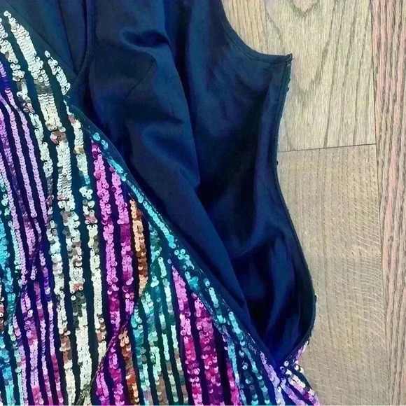 Halogen X Atlantic Pacific Women’s Multi Color Sequin Dress Size Medium - Picture 10 of 13